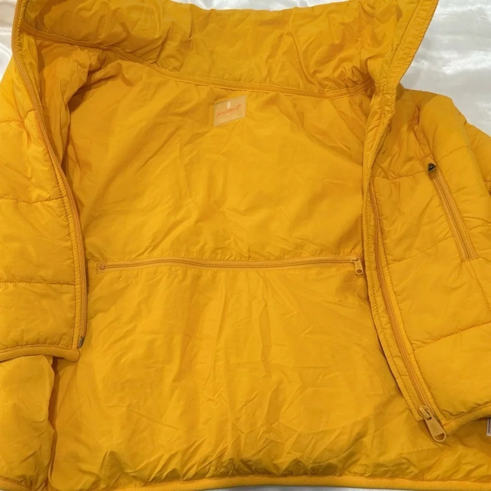 Free People Movement Pippa Packable Puffer Jacket XL Yellow Crop Hiking Sporty